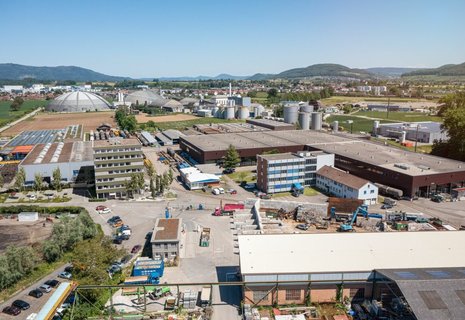 Moderner Bürokomplex im Gewerbe- und Industrieareal Isemeyer in Rheinfelden