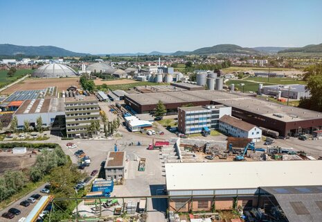 Moderner Bürokomplex im Gewerbe- und Industrieareal Isemeyer in Rheinfelden