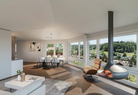 Modernes Wohnen über 2 Etagen – 3.5-Zimmer-Maisonette „Zu den Reben“, Weiningen