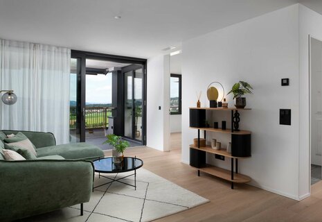 Moderne 3.5 Zimmer Neubauwohnung mit Weitblick