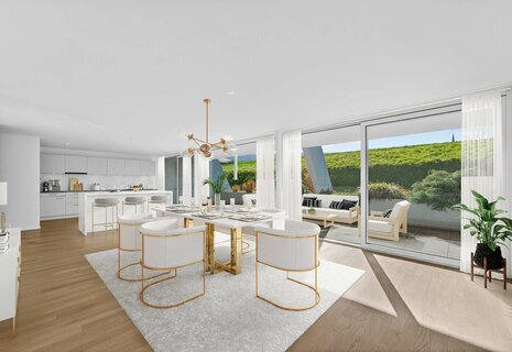 Moderne, helle 5.5 Zimmer-Wohnung mit 35,5 m² grosser Terrasse