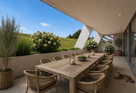 Grosszügig wohnen: Moderne 5.5-Zimmer-Wohnung mit 35,5 m² Terrasse