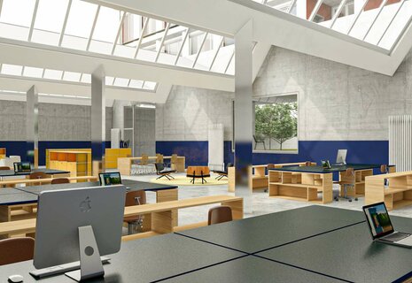 Vielseitige Gewerbefläche mit grosszügiger Shedhalle (340m²) und Büro (70m²) in Basel