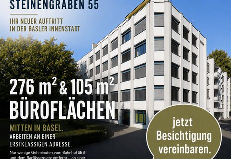 276m² Bürofläche im Zentrum von Basel