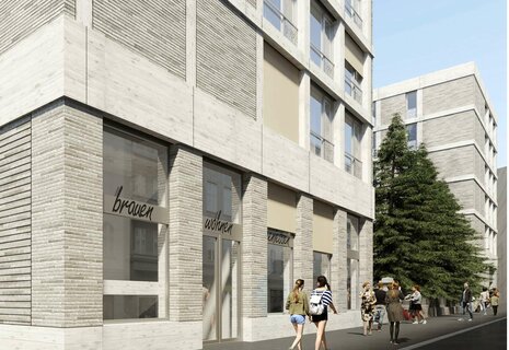 Müllerbräu Areal Baden – letzte Fläche: 155 m² Erdgeschossfläche im Trendquartier direkt am Bahnhof
