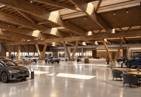 Hallenflächen ab ca. 1'000 m² bis 4'692 m² und 7.2 m Raumhöhe für Produktion, Gewerbe, Freizeit und Showroom