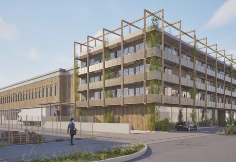 Coming soon - Regensdorf - Nachhaltiges Gewerbegebäude Althardstrasse 147