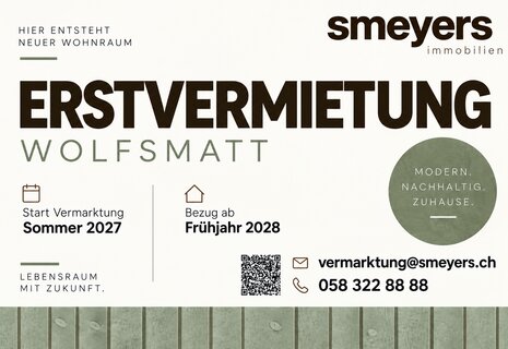 Erstvermietung Wolfsmatt