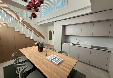 Einzigartige 3.5-Zimmer-Triplexwohnung im 25. OG mit urbanem Charme